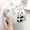 Cute PVC Sanitary Pads Bag Panda Large Capacity Coin Purse Multipurpose Lipstick Earphones Storage Cosmetic Bag