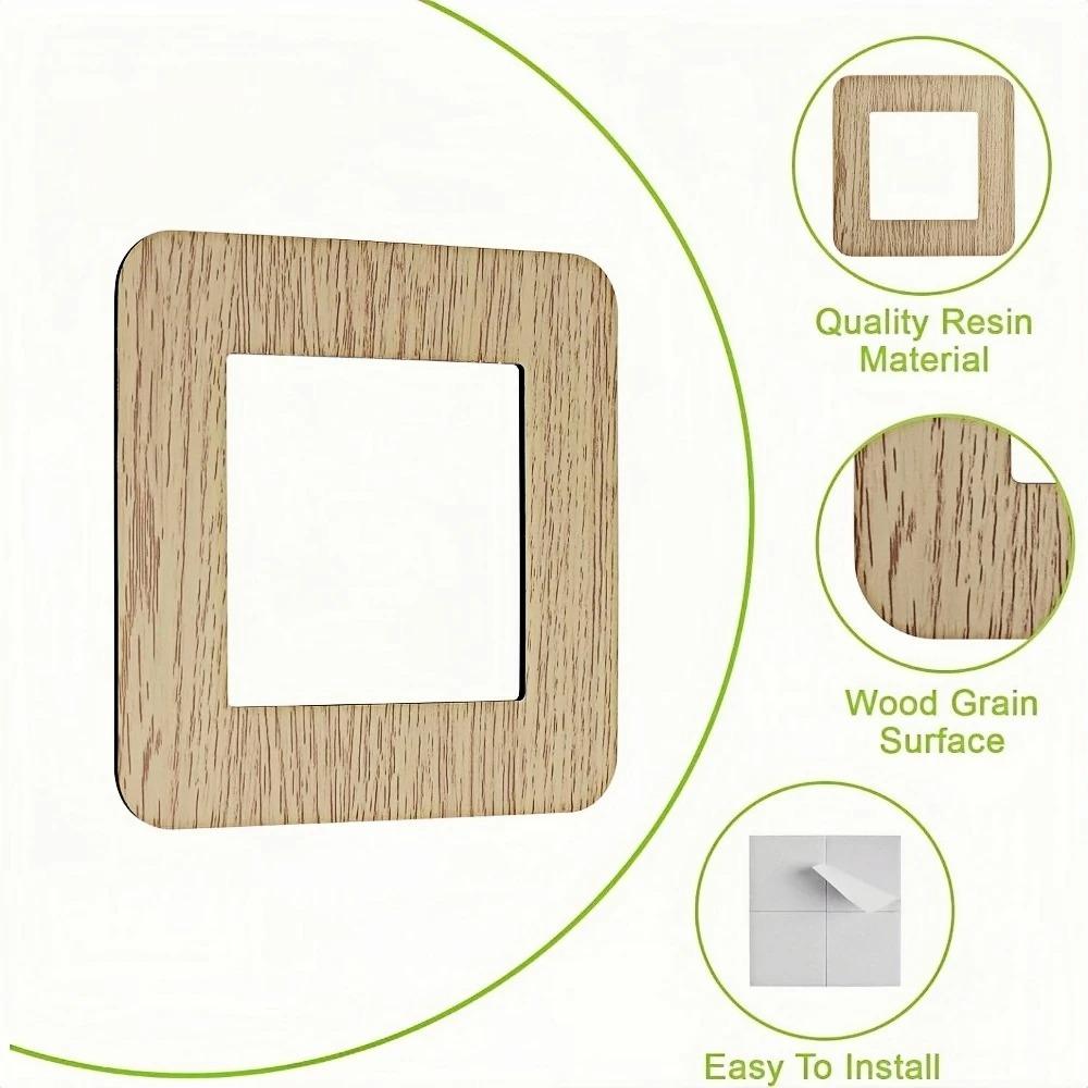 Dustproof Socket Frame Cover Anti-Dirty Acrylic Wall Decor Home Wall Renovation