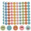 1800Pcs Star Stickers, 1 Inch Happy Smile Face Stickers Colorful Mini Incentive Reward Sticker Round Behavior Chart Sticker for Shcool Classroom
