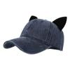 Women Kitten Ears Baseball Cap 3D Cat Ear Versatile Hat for Summer Spring Breathable Hat for Adults Casual Sport
