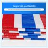 Junyi 4x50m Three-Color Striped Rainproof Tarp