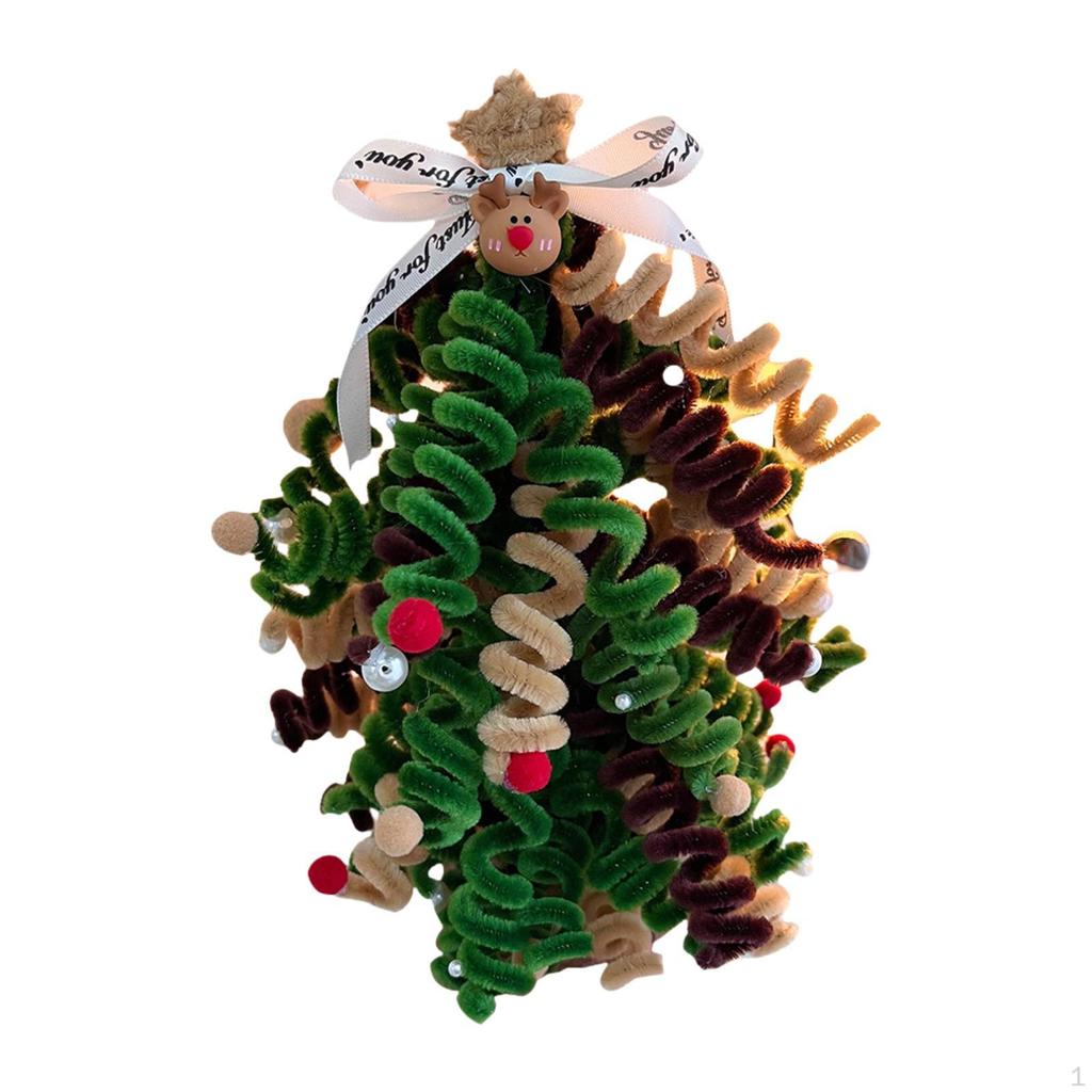 DIY Christmas Tree Handmade Kit Gift Artwork Holiday Decoration Xmas Ornament for Cabinet