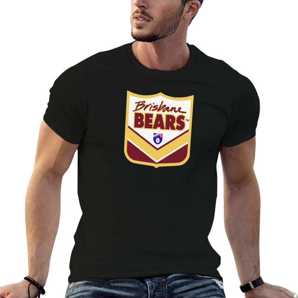 Brisbane Bears fc AFL footy T-Shirt Casual Short Sleeve Cotton T-Shirt