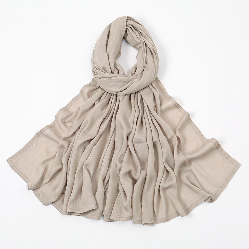 Новые вискозные хлопковые хиджабы Шарф-накидка Женский мусульманский хиджаб Шарф Более широкая повязка на голову Многоцветный модальный платок на голову Большого размера Тюрбан