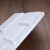Melamine 6-Compartment Rectangular Serving Tray