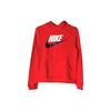 Nike Kids Logo Print Sports Casual Knit Hoodie Kids Hoodies Red CV9336-657