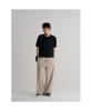 8SECONDS Formal Round Neck Short Sleeve Knit Black