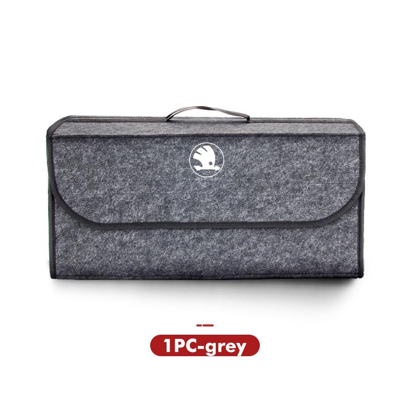 VIJT4 Car Trunk Organizer Storage Box Stowing Tidying Container Bag For Skoda Fabia Kamiq Superb Scala Enyaq-iV MK3 VisionS Yeti