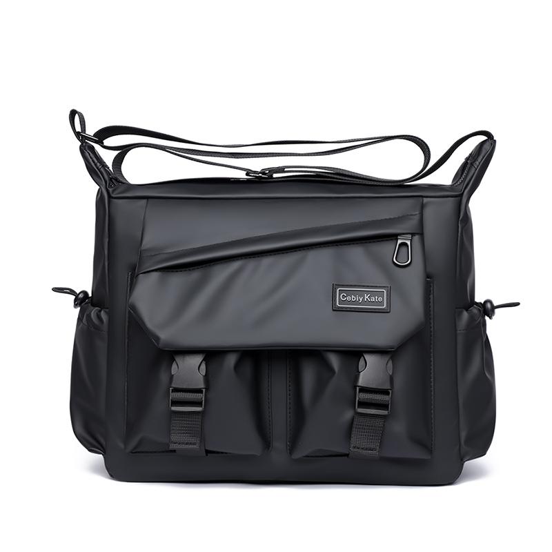 Мужская сумка через плечо большой вместимости, водонепроницаемая пригородная сумка через плечо, однотонная сумка-мессенджер из Оксфорда