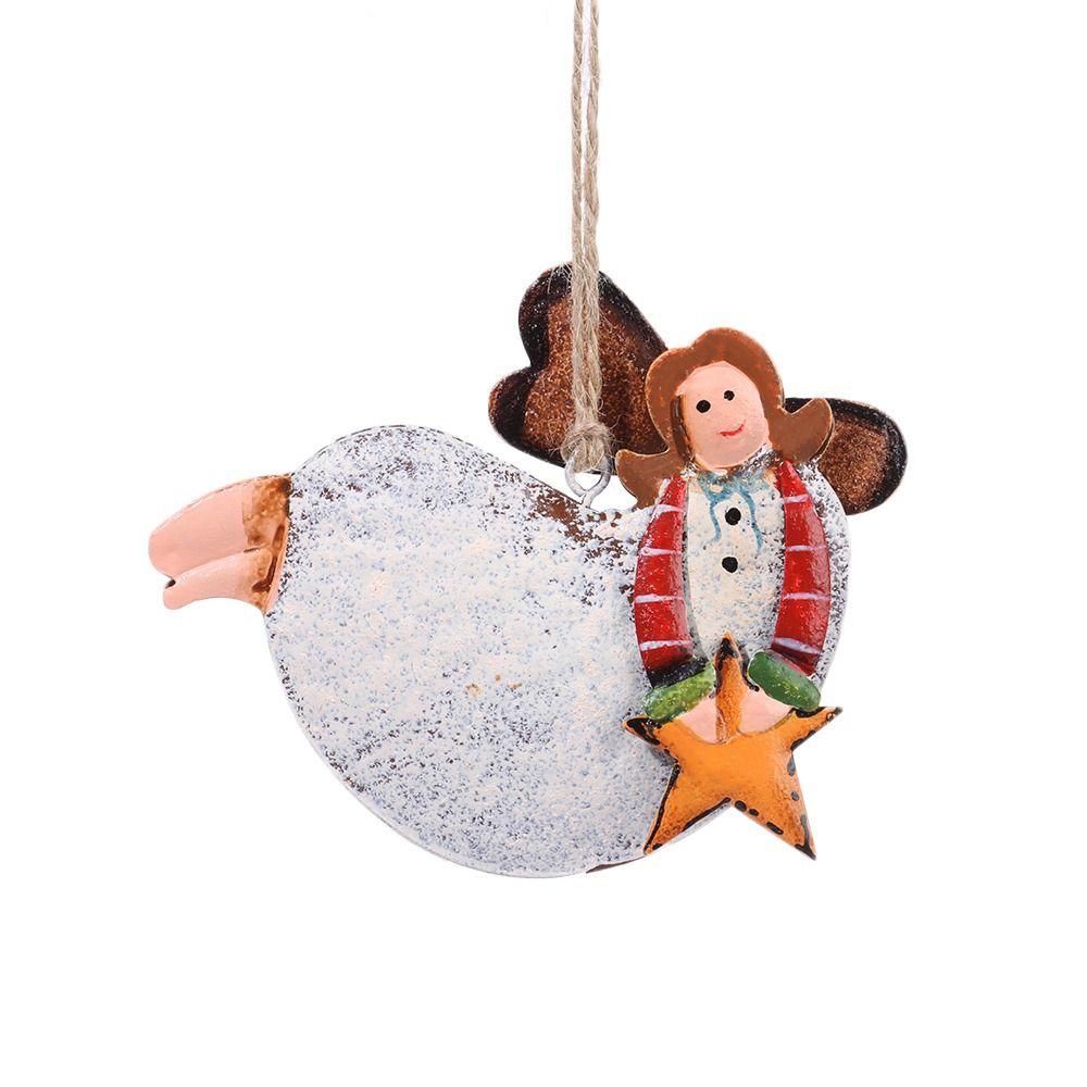 Мультяшная девочка-ангел, подвесные кулоны, разноцветное украшение для рождественской елки, товары для вечеринок