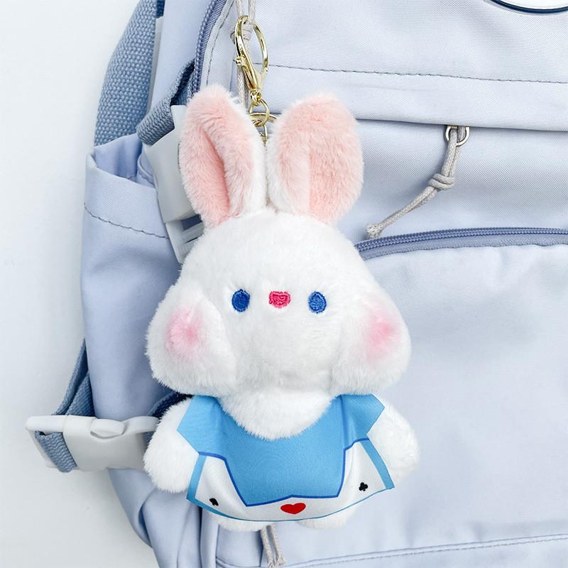 Adorable Plush Bunny Keychain Toy Soft Lilith Rabbit Doll Stuffed Animal Bag Charm