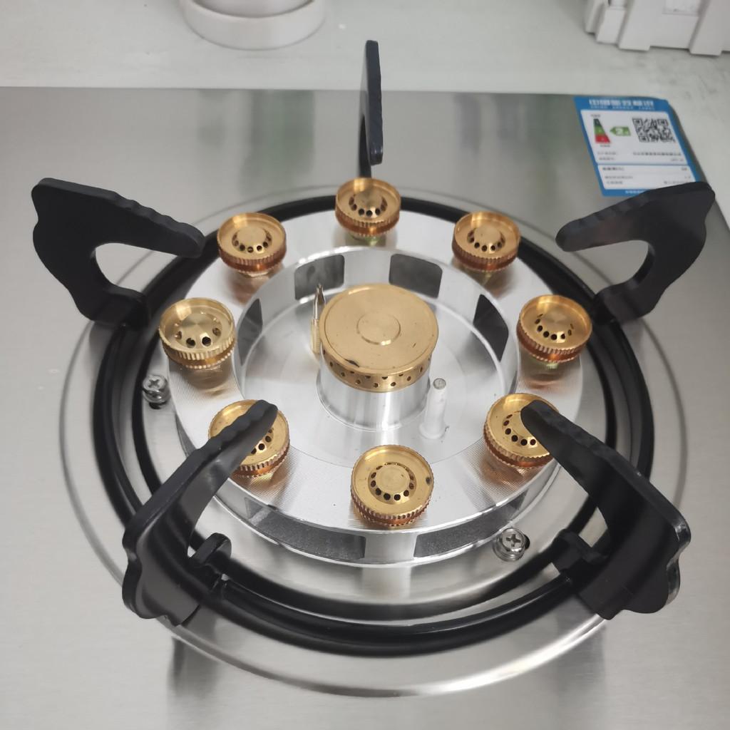 New Household Dual Stove Gas Cooker Kitchen Cooking High Fire Stove Stainless Steel Panel Embedded Gas Stove