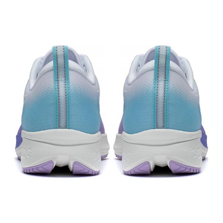 Li Ning Red Hare 6 Нескользящие, износостойкие, дышащие низкие кроссовки для бега Женские Бело-сине-фиолетовые ARMT016-7