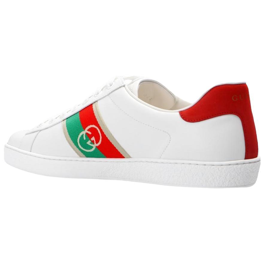 GUCCI Ace Interlocking Gg (Unisex) Skateboard Shoes 644749 1XGM0 9063
