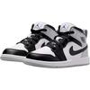 Кроссовки Air Jordan 1 Mid PS Barons для детей Белый Светло-Дымчато-Серый Черный DQ8424-101