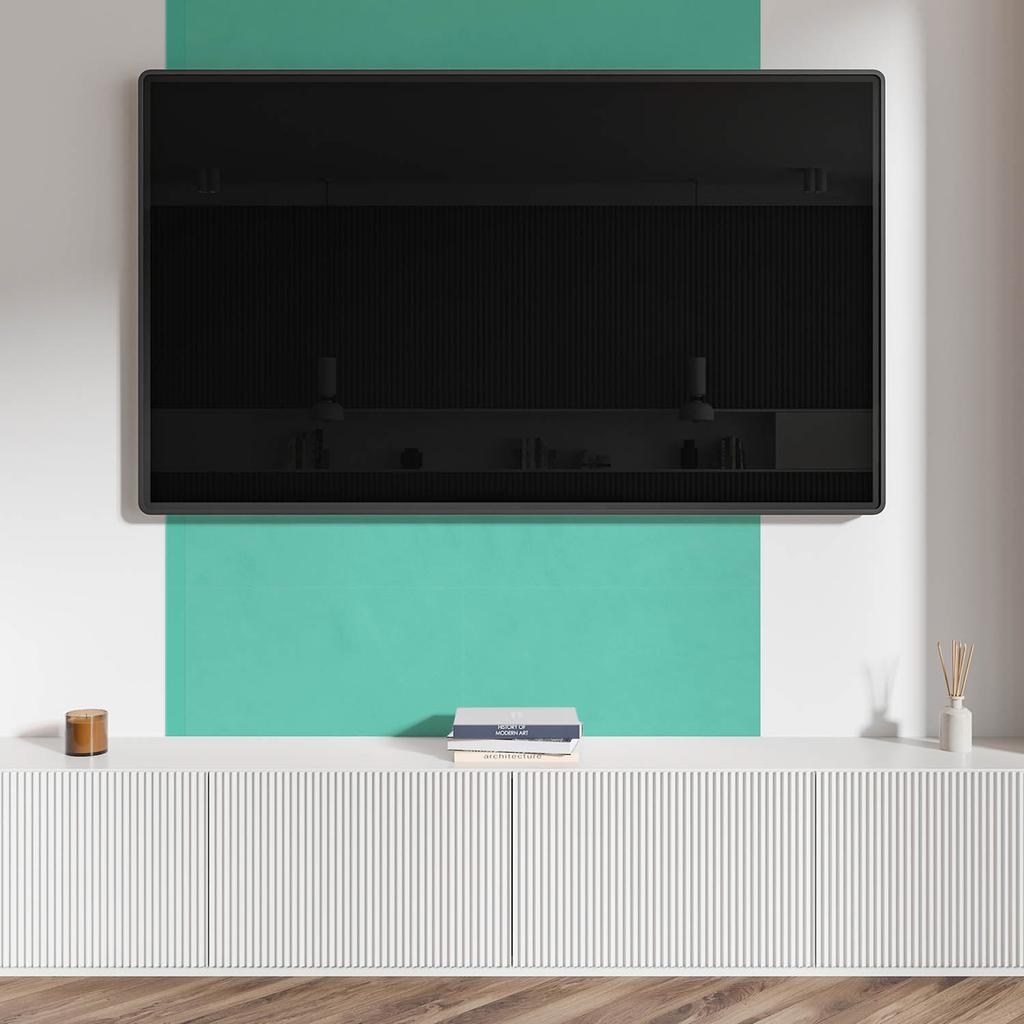 Komplet Kafelków Pcv Z Dekorem Do Kuchni Lub Łazienki Kolor Miętowy 6X60X30 Cm