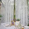 Pastoral Style Jacquard Lace Window Curtains Home Decor Living Room Bedroom Tulle Sheer Curtains 1Pc White