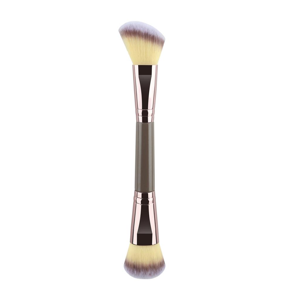 Single double head makeup brush, foundation brush, soft hair trimming brush, loose powder brush, flame brush, multi-functional beauty tool