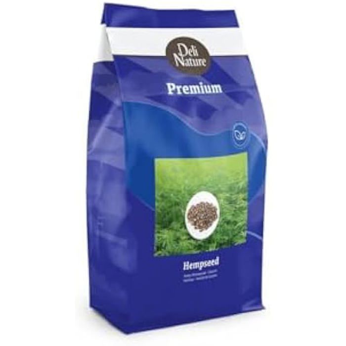 Mélange de graines - DELI NATURE - Graines de Chanvre - 0,7 kg - Alimentation saine - Oiseaux sauvages