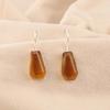 Citrine Gemstone 925 Sterling Silver Jewelry Handmade Earrings 1.26" For Women EE-138-2