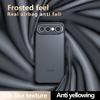 Чехол для Vivo X300 FE, приятный для кожи, матовый, frosted black, полупрозрачный, с подушками безопасности, не желтеющий, защита от отпечатков пальцев
