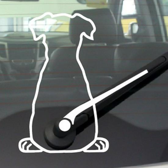 Мультяшная наклейка-дворник на заднее стекло - Милое и забавное украшение для автомобиля