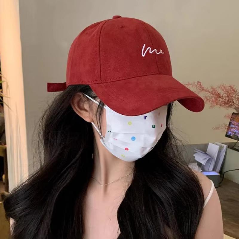 Корейская вышитая бейсболка для мужчин и женщин, мягкая цветная регулируемая козырьковая шляпа для спорта на открытом воздухе, солнцезащитный козырек, хип-хоп, кепка унисекс