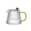 Премиальный чайник из толстого термостойкого стекла с полосатым дизайном для заваривания чая