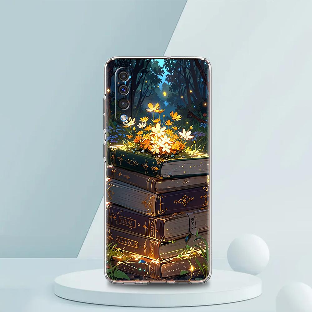 Прозрачный чехол для телефона Samsung Galaxy A16 A14 A12 A22 A24 A42 A02 A06 A20 A30 A40 Мягкий ТПУ чехол Креативный и красивый Книга