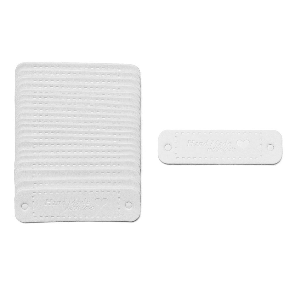 Craft Hat Bag Decoration Leather Handmade Labels Garment Label Bronzing Tags Hand Made With Love