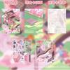 3D Landscape Sticker Cartoon Visual Stacking Sticker Cabin Scene Miniature Scene Book Student