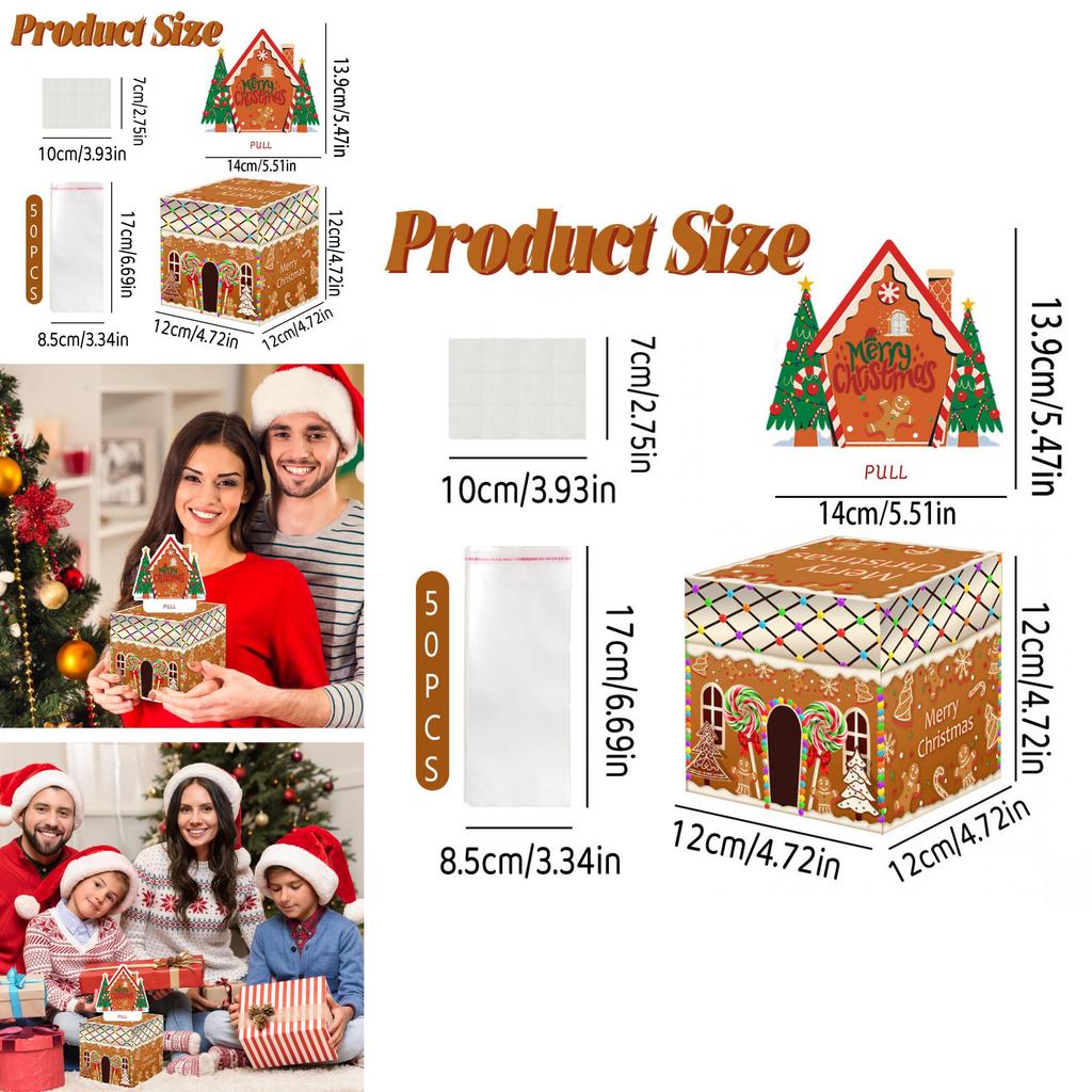 Christmas Theme Candy Gingerbread Man Money Box For Holiday Party Decor And Gift