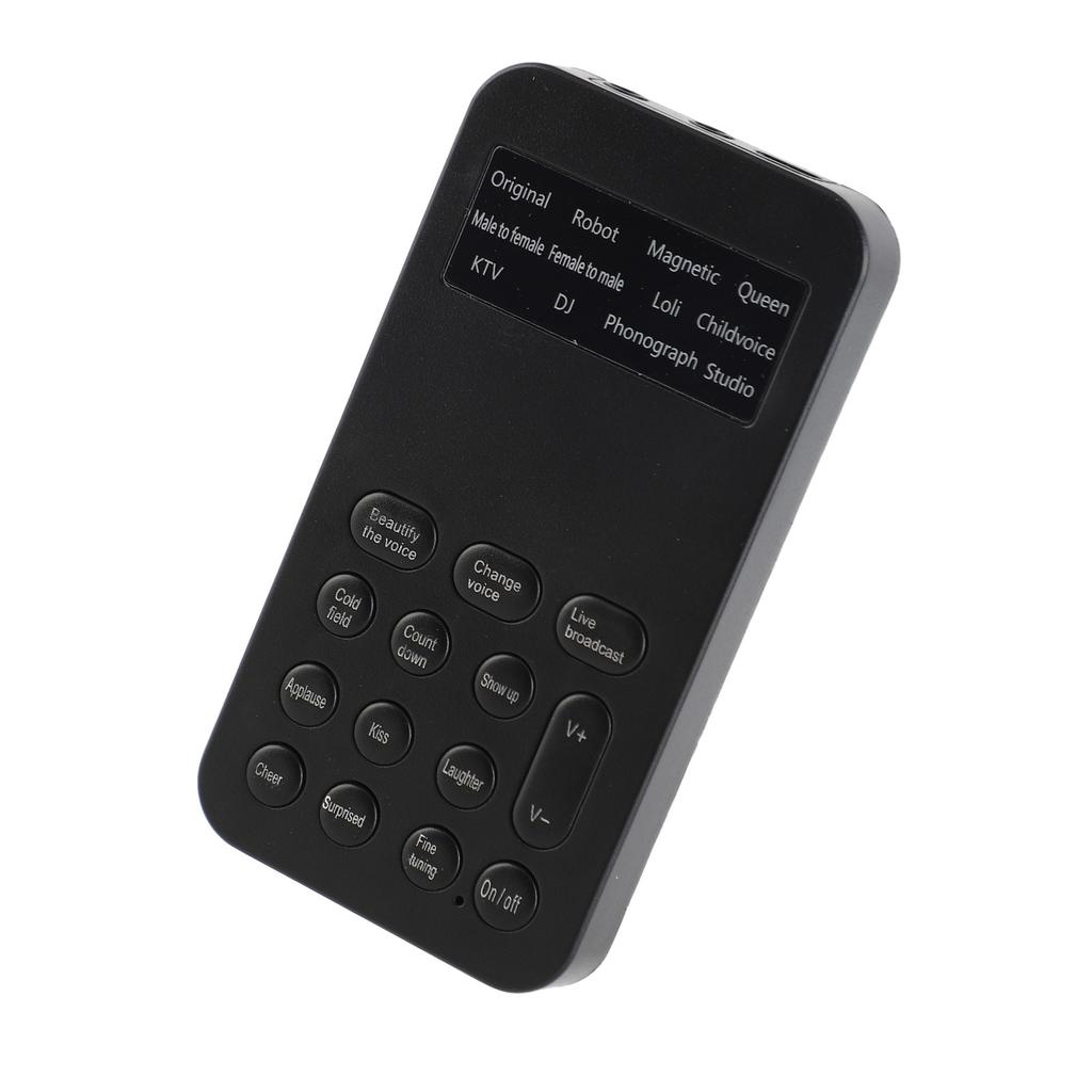 Voice Changer Многофункциональный 12 звуковых эффектов Функция тонкой настройки Управление одним щелчком Мини-звук
