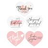 150 Pcs Love Heart Shaped Thank You Cards 2.36 X 2.76 Inch Blank Notecards Greeting Cards for Wedding Baby Shower Small Business