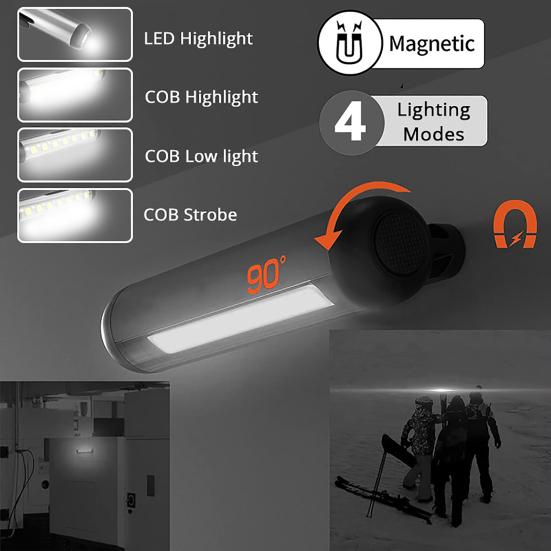 LED Torchlight IPX4 Waterproof High Brightness Long Irradiation Distance Multiple Lighting Modes Compact Size Portable Handheld LED Flashlight