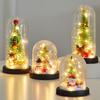 Led Christmas Tree Decorations Desktop Miniature Light Home Decor Mini Luminous Christmas Tree DIY Ornaments for Office Party