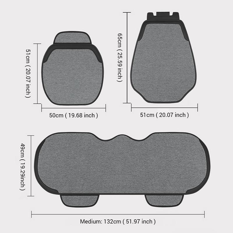 SEAMETAL Льняной Чехол-протектор для автомобильного сиденья Защита салона Автомобильные сиденья Подушка Четыре сезона Универсальный Дышащий Чехлы для сидений Автомобильные товары