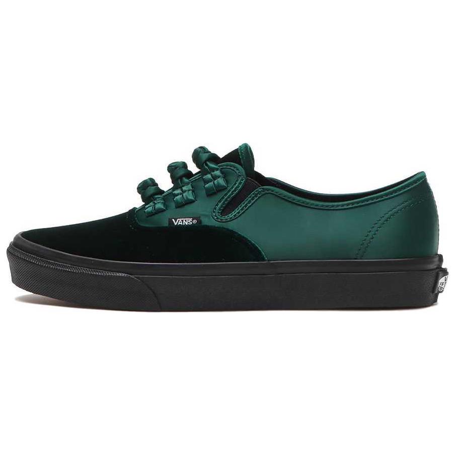 BILLY'S x Vans Authentic KUNG FU Удобные Устойчивые к истиранию Низкие Скейтбордические кроссовки Унисекс Черный Зеленый BILVANAKNGG
