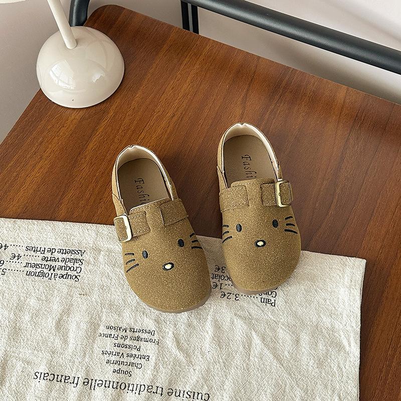 Children's cute kitten Birkenstock shoes2026Spring and Autumn Children's Soft Sole Non-Slip Shoes for Small, Medium, and Large Kids