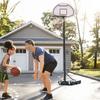 Basketball Hoop Outdoor Portable Basketball Hoop And Stand With Weighted Base Portable On Wheels 1.55 2.1M For Teens