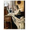 Полный 5D Diy Алмазная картина Швейная машина Девушка Вышивка Крестом Домашний Декор Ручной Подарок