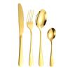 1010 Столовая посуда из нержавеющей стали 60 комплектов столовых приборов для гостиниц, набор столовых приборов в западном стиле, ножи, вилки и ложки