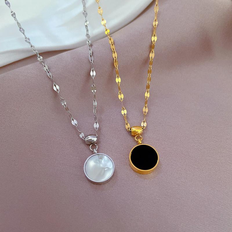 Simple Star Butterfly Zircon Pendant Tassel Necklace Stainless Steel Geometric Choker Jewelry Party Gifts For Women Girls
