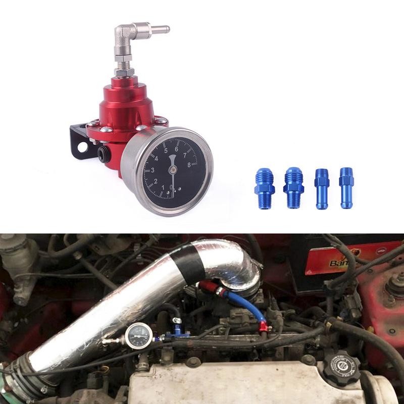 Universal Adjustable Fuel Pressure Regulator tomei Type With Original Gauge and Instructions AN6 1/8NPT RS-FRG003
