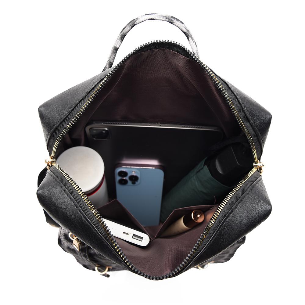 Винтажный рюкзак с леопардовым принтом, женская сумка через плечо, студенческий рюкзак