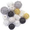 5Pcs Spacer Beads Twist Ball Wire Alloy Hollow Round Cylindrical Silver Bronze Gold Color Jewelry DIY Findings