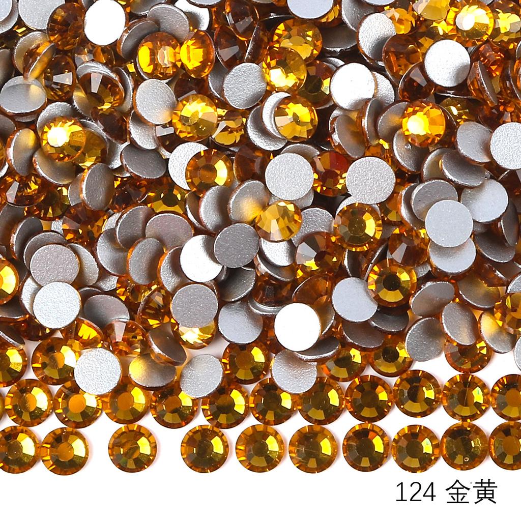 Круглый стеклянный страз DIY маникюр бриллиантовая ювелирка, наклейка-дрель для аксессуаров чехла мобильного телефона, хрустальное стекло плоское дно имитация бриллианта