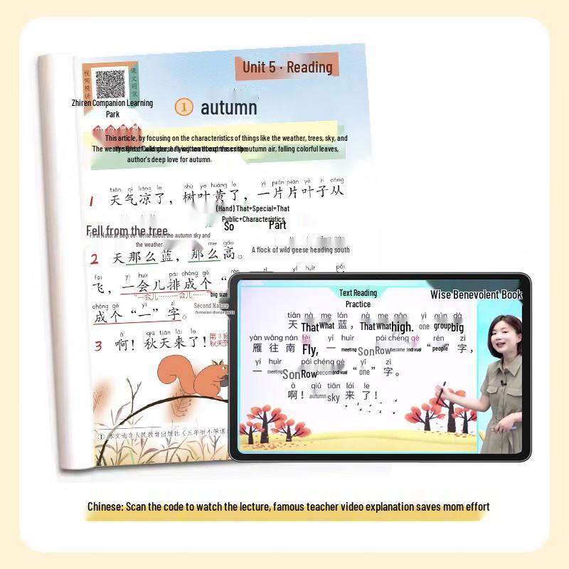 Top Student's Classroom Notes for Grade 5 Chinese (PEP)