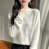 Женский кашемировый свитер Qinghe Cashmere 30% кашемир 70% шерсть Осень и Зима Пуловер Теплый и Модный