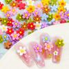 Красочные цветы 3D нейл-арт подвески Kawaii Macaron Мини-цветы Nais Украшения Аксессуары Летний маникюр Декор Принадлежности